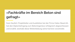 Story DAS Betoningenieur Sven Seufert Testimonial DAS Betoningenieur Sven Seufert