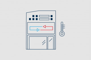Heizen und Kühlen mit dem Energiespeicher Beton: Thermisch aktivierte Betonbauteile sorgen ganzjährig für ein konstantes energieeffizientes Wohlfühlklima.