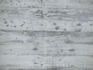 béton de parement conservant l’empreinte des panneaux de coffrage